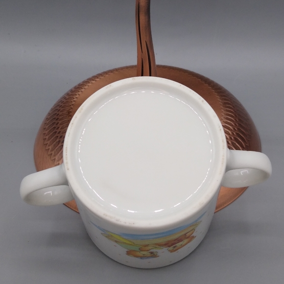 Fine China Child's Dinner Set Toddler Child Teddy Bear Rowboat Plate Cup Vtg - Picture 12 of 14